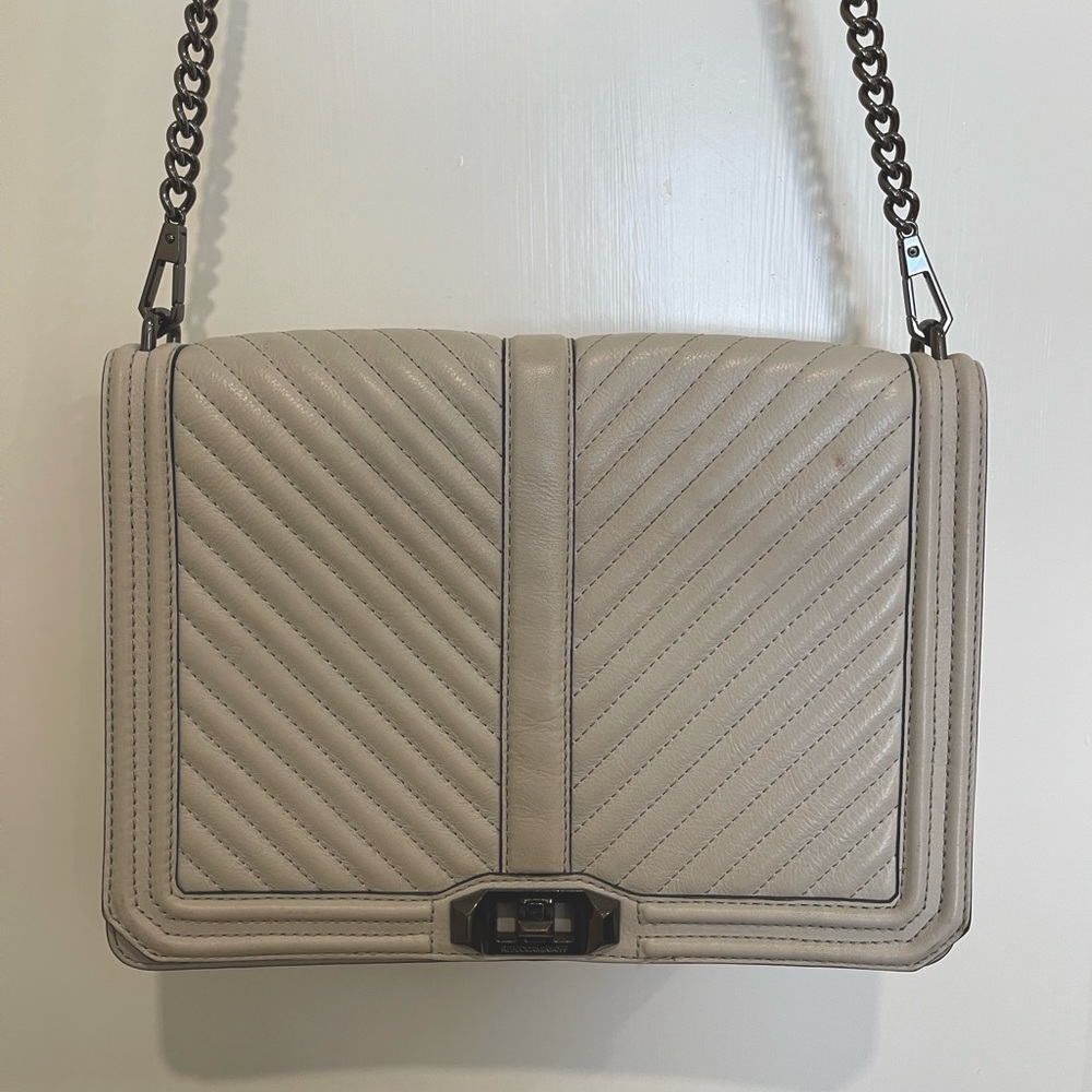 Rebecca Minkoff Chevron Quilted Jumbo Love Crossbody